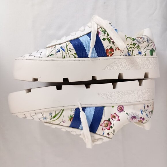 Johnny Was Downtown Fiska Multicolor Leather Sneakers Women 7 Authentic $268 - Picture 8 of 11